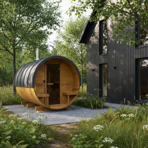 Sauna beczka ogrodowa L