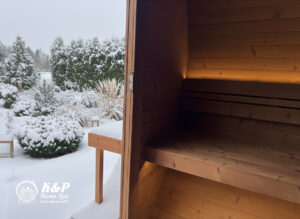 Sauna beczka ogrodowa M1 Golden